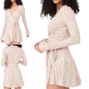 Free People Rhetta Long
Sleeve Wrap Dress SP
